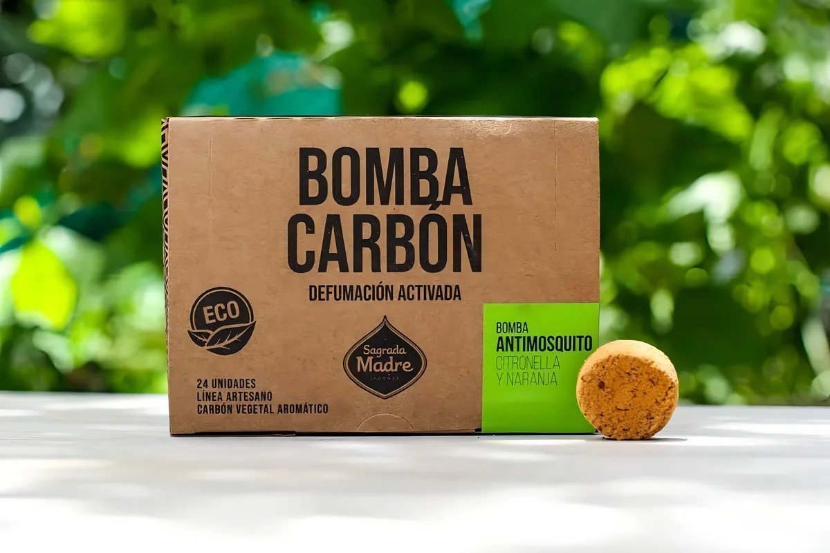 Bomba Carbón ANTIMOSQUITO (24 u) - Citronela y Naranja
