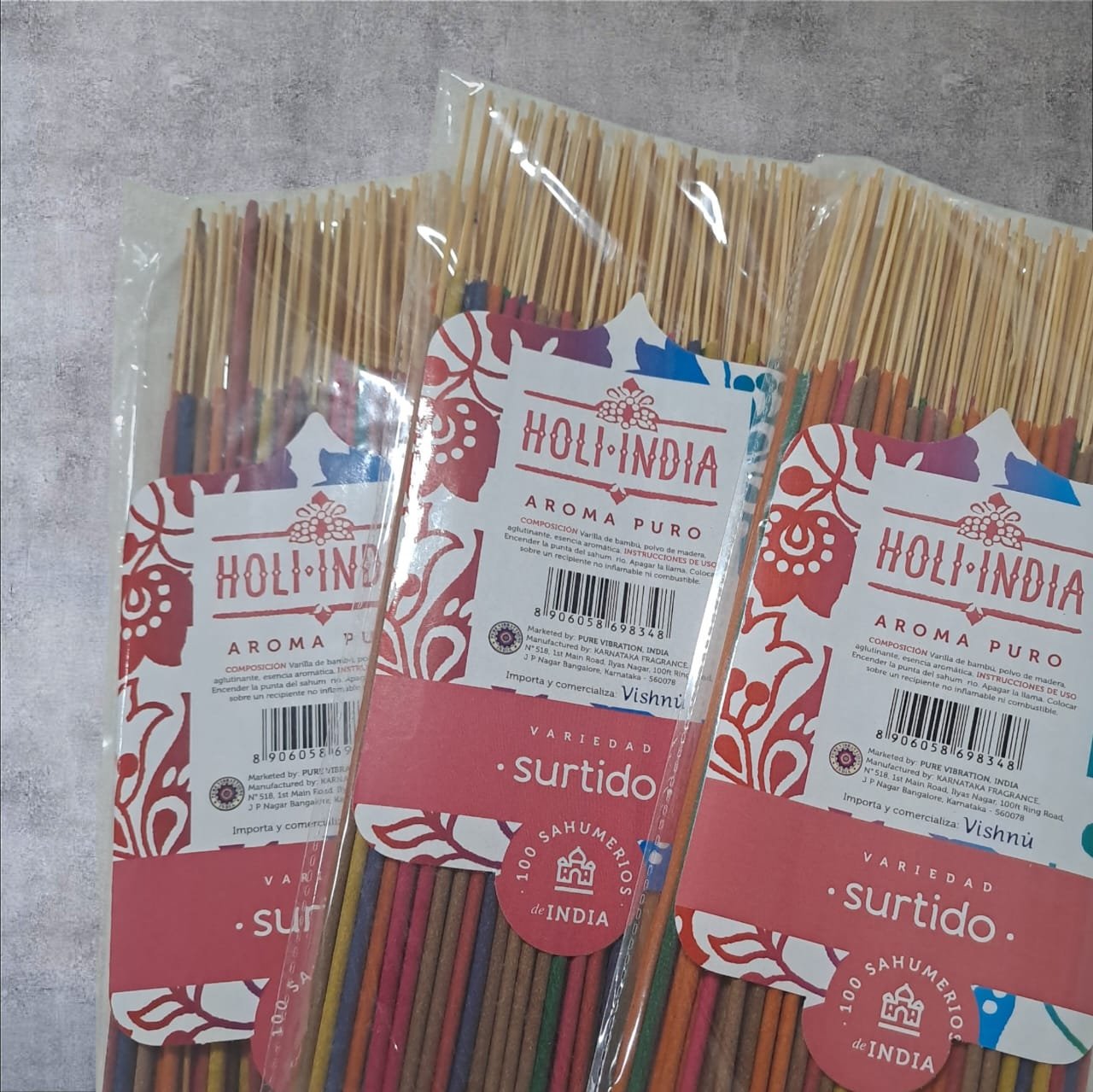 Sahumerios Holi India SURTIDOS (100 unid)