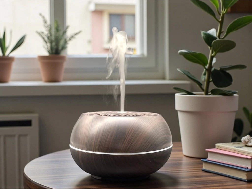 Humidificador Flor c/luz led s/filtro con c/remoto