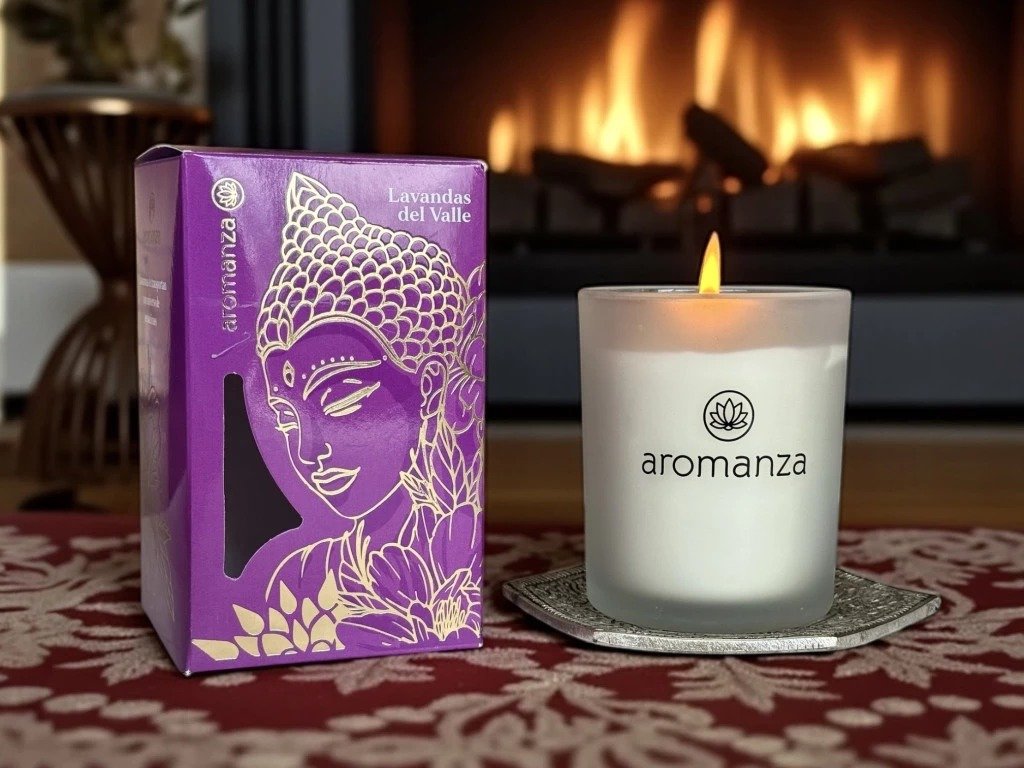 Vela Aromática Premium Aromanza LAVANDA DEL VALLE